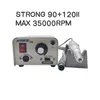 65W Strong 90 Electric Nail Drill 35000 دورة في الدقيقة قوية 120ii مقبض تعزيز الأظافر وآلة العطاءات جهاز الأظافر الاحترافي