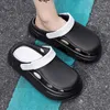 Summer Men's Slippers EVA Thick Bottom Sandals Outdoor Garden Slides Bathroom Soft Slippers Casual Beach Clogs Flip Flops Male