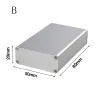 1PC Circuit Board Shell Silver Electronic Project Boîte de blindage en aluminium pratique Boîte de boîtier de boîtier d'alimentation durable