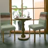 Couvrette de chaise de salle à manger verte rétro à grains en bois 4/6 / 8pcs Étui à la chaise élastique en spandex pour salle à manger maison de mariage