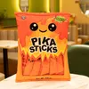 Schattige pluche snacks puffen speelgoed gevuld zacht een zak donut pittige stok lang brood kussen creatief kinderen speelgoed cadeau voor kinderen