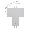 2x guscio di plastica bianco a 4 perni a bulossone 2D bulbilaggio fluorescente AC 220V 0.19a 38W