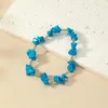 Bracelets de link Moda Irregular Turquoise Bracelet Niche fêmea Nicho de alto grau Sense Temperament Trend Mished por atacado