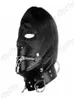 Bondage Zipper Gimp Head Mask Restrizione Cappuccia Funta Cablatura in pelle Fetish UK New R501587609