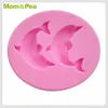 Formy do pieczenia MOMPEA MPA1924 2-Dolphin silikonowa forma dekoracja ciasta Fondant Fondant 3D żywność