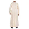Collier de la mode masculine Cuffs du Moyen-Orient Arabe Robe Round Nou à manches longues Robe de prière