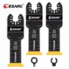 EZARC 3PCS Extra-Long Alcance Lâmina de serra oscilante, lâminas multitool que oscilam titânio para metal, pregos de madeira, corte de parafusos