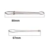 2pcs Steel Garment Clips Sewing DIY Tools Elastic Band Tape Punch Portable Thread Needle Cross Stitch Threader Elastic Clamp