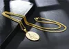 18K Gold Plane Men Men Women Mary Naszyjnik Wisianek Moda Hip Hop Biżuteria Biżuteria ze stali nierdzewnej Designer Naszyjniki 25880204