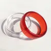 Bangle UJBOX 11 Colors Women Red Black Clear Acrylic Resin Wide Bangles Bracelets Wrist Jewelry Accessories Gift