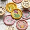 Plant Wax Seal Stamp Head Retro Flowers Sealing Wax Stamp Copper Replace Head DIY Scrapbooking Envelope Craft Supplies