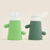 Storage Bottles Eco-Friendly Transparent Lid Silicone Bottle Sustainable Plastic Product For Shampoo And Body Wash