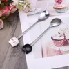 Spoons Tea Stainless Steel Dessert Unique Desserts Cake Ice Cream Spoon Long Handle Coffee 2 Colors Choose