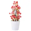 Kwiaty dekoracyjne sztuczne bonsai kolorowy fałszywy roślinny liść ozdoby kwiatowe doniczkowe rośliny doniczkowe do pomieszczenia do sypialni domowe dekor