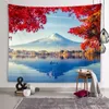 Foggy Tapestries Fantasy Natural Forest Scenery Aesthetic Tapestry Landscape Lake Art Wall Tapestry Dormitory Bedroom Room Home Decoration R0411