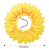 Decorative Flowers Yellow Easy-to-Wear Headgear For Dance Parties Sunflowers Style Interesting And Funny Polyester