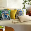 Travesseiros chineses travesseiros de papagaio capa de luxo de luxo para sofá cadeira amarela sala de estar decorações de casa