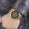 Wristwatches Gold Case Wristwatch Men Original Man Watch Wrist Unique Carnival Darts Fashion Quartz Individuality