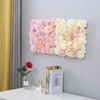Decorative Flowers Artificial Rose Flower Wall Panels Hydrangea Peony Flores For Wedding Party Baby Shower Background Home Decoration