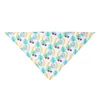 Pet Cat Bandana Bandana Collar Ajustable Triángulo Triángulo Patrón de fruta Patrón de saliva Suministros para mascotas para niña y niño