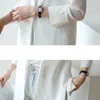 Frauenanzüge Frauen Sommer koreanischer Chiffon Kleiner Anzug modische modische lose Freizeit atmungsaktiven Sonnenschutzmittel vielseitig 3/4 -Ärmel Tops