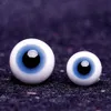 1PAIR Стеклянные глаза для куклы BJD Blue Black Eyebk