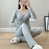 Autumn and Winter Maternity Nursing Set 2pcs/set Pregnant Women's Sleepwear Modal Breastfeeding Pajamas Set For Pregnant Women