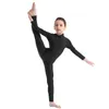 Children Girls Gymnastic Bodysuit Athletic Jumpsuit Full Body Suit Jersey Stretch Body Leotard for Sports Ballet Dance Wear