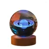 Figuras decorativas Planeta de cristal de 6cm Planeta a laser Globo Globo Astronomy Gift Annitros Glass Sphere Home Decoration