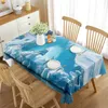 Antarktis Iceberg Tdukel Rektangulär kall Antarktis Iceberg Snow Scene Tea Table Kitchen Matsal Party Decor Dekor