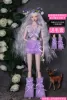 Ensemble de vêtements en peluche + couvercle de pied / Butfly Top + jupe + bretelles / Tenue de vêtements de 30 cm pour 1/6 Xinyi Fr St Barbie Doll