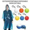 Baule ponchos de pluie portable pratique pour les adultes épais et interrupteurs imperméables épaissants poncho coloré avec crochet