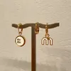 2024 New m Brand Letters Designer Earrings for Women Gold Elegant Geometry Love Aretes Brincos Teacherday Mother Earring Earings Ear Rings Jewelry