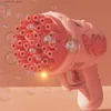 Plack Play Water Fun 1pc-23 Hole Angel Bubble Pistolet Gatling Bubble Maszyna Elektryczna multi-Hole Bubble Gun L47