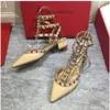 Topuk Pompası Vvalen Sapı Yaz Kalın Ayakkabılar Yıldız Tarzı Tasarımcı Perçin Göstergeli Kadın Sandaletler V Söğüt Renk XQZU
