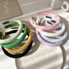 UXSL Cream Color Spring Solid Color Striped Sponge Fine Headbands for Woman Girl Grace Headband Washing Face Hair Band Hair Hoop