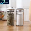Jar Salt Salt Seasoning Botting Rotating Cover Pepper Shaker Condiments Rangement Rangement Container Kitchen Tools