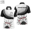 Gepersonaliseerde mannen polo bowling shirt bowling bowlen korte mouw mannen bowlers jersey 3d geprinte polo shirts mannen tees