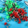 Nyaste 10st Rod Tip Clamp Fishing Pole Fish Bite Lure Alarm Alert Twin Bell Ring Clip Fishing Bell Green Red Fishing Accessory