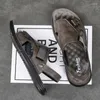 Sandals leer voor mannen Casual strandschoenen heren ademend sandali uomo estivi sandalias de playa sandalia hombre moda