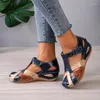 Sandals Women's Casual Wedge Closed Toe Hollow Out Faux Leather Shoes Comfort Summer Fashion Breathable