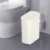 Bacs déchets poubelle avec couvercle des arbae étroits de dessine Simple Couche de salle de bain pour la salle de toilette Salle de toilette Cuisine chambre L49