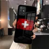 Swiss National Flag Phone Case Glass For Huawei P30 P40 P50 P20 ProPlus Lite Mate 40Pro 30 20 Nove 9 8 7 Pro Cover