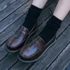 Dress Shoes England College Style Student JK Uniform Girls Vintage Round Head Shallow Mouth Lolita Loli Cosplay Women