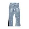 Женские джинсы Contra Color Граффити нарисованные панталоны Hombre Bedgy для мужчин. Треневая дыра Пряка Y2K Периодитые джинсовые брюки негабаритные