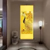 Arte elegante chinesa pavão phoenix pintura arte de parede pendurada scroll salon couldor decoração