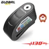 ADVERTENCIA 130DB Lock Lock Lock Security Bloqueo contra el bloqueo de aluminio Rotor de motocicleta de aluminio Disco de disco impermeable