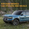 Автомобильные наклейки для Ford Bronco 2021 2022 2pcs Логотип Логоп Дверь Дверь юбка полосы виниловой эмблем