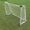 Mini Football Soccer Ball Målfoldning Post Net Kids Sport inomhus utomhusspel Toys Kids Sports Training Equipment