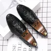 Casual schoenen Leather Men Loafers mode 2024 Classic Crocodile Patroon Mens Rijden Soft Flats Plus Size 46